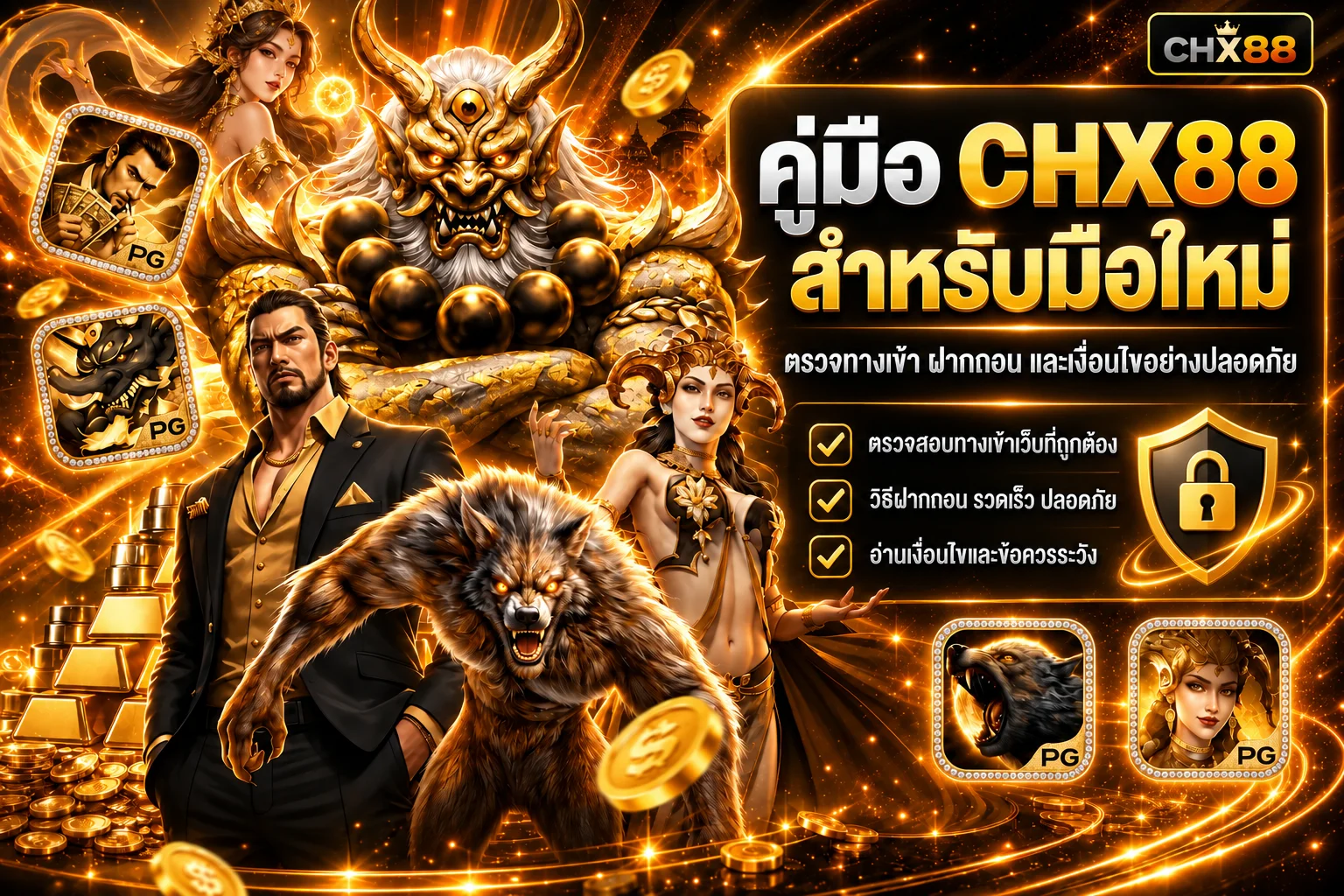 CHX88 คู่มือมือใหม่ เช็กทางเข้าและฝากถอน